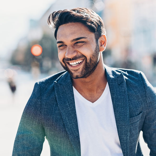 smiling man